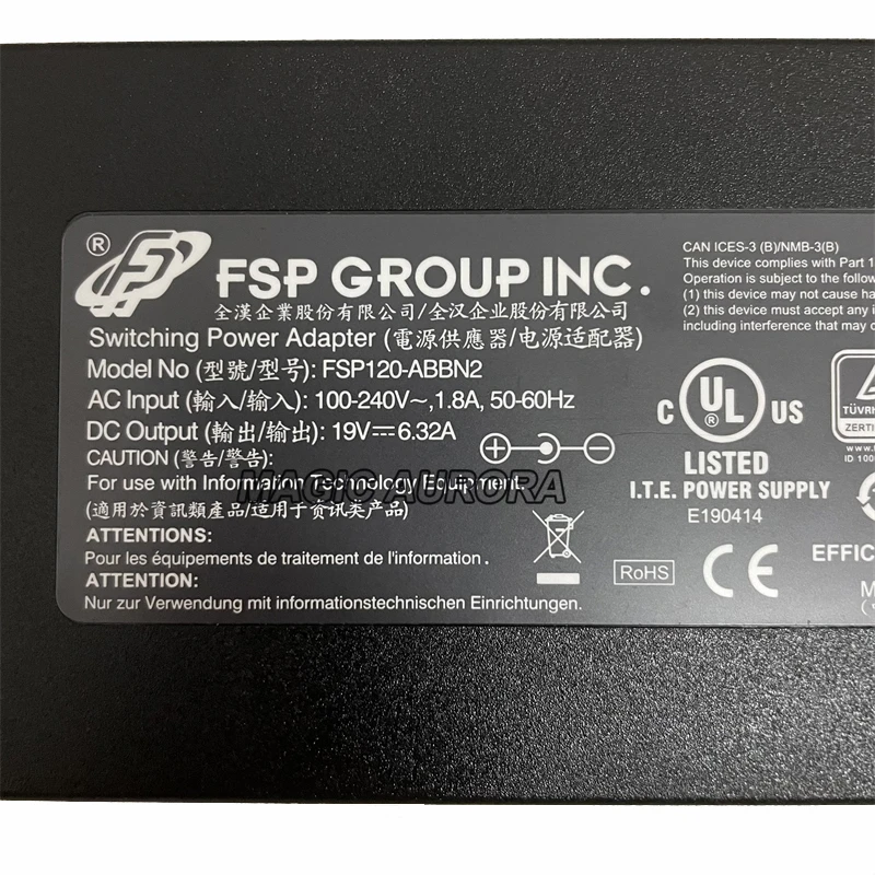 120W 19V 6.32A 5.5x2.5mm FSP120-ABBN2 FSP Switching Power Adapter For Intel NUC6I7KYK Laptop Charger FSP120-REBN2 FSP120-ABBN3