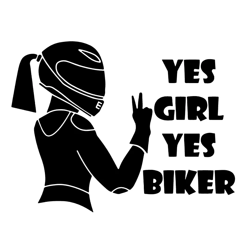 

S50786# Various Sizes/Colors Car Stickers Vinyl Decal Woman Biker Girl Motorcycle Decorative Accessories Laptop Helmet