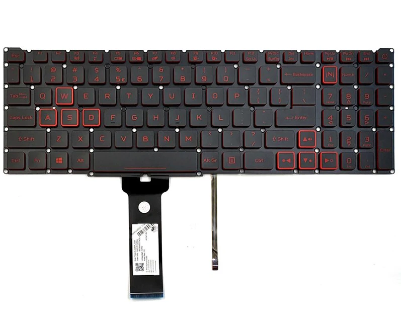 

New keyboard for Acer Nitro 5 AN517-51 AN517-51-56YW AN517-51-75VU AN517-51-7887 AN517-51-75VU US backlit