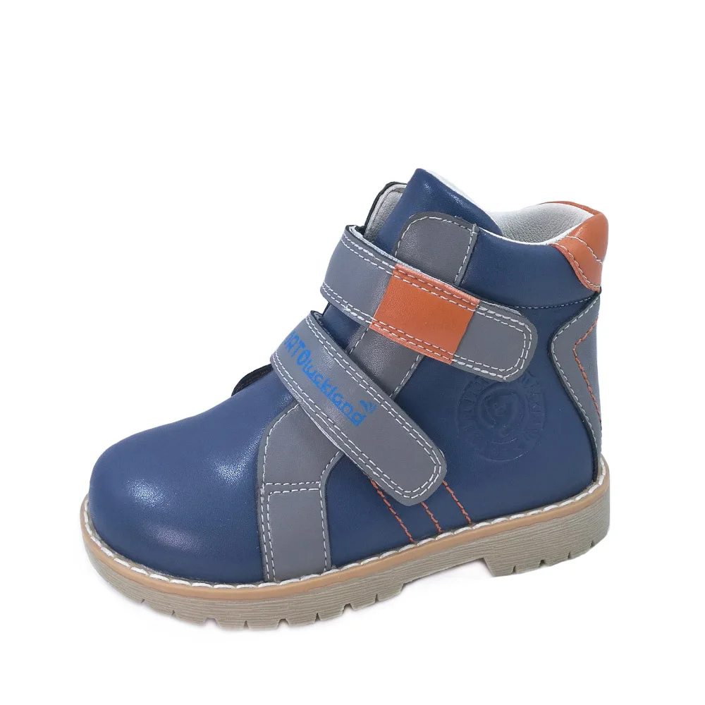 Ortoluckland Children Girl Shoes Kids Nubuck Leather Casual Boots Spring Autum Orthopedic Footwear For Toddlers Boys