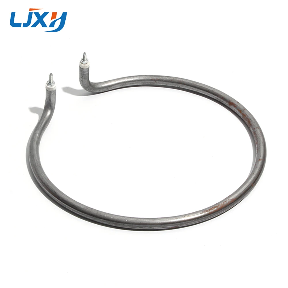 LJXH 8mm Dia. Round Electric Wok Heating Pot Tube with Iron Anti-rust Heater Accessories Pipe 500/800W Circle Accept Dry Burning