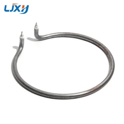 LJXH 8mm Dia. Round Electric Wok Heating Pot Tube with Iron Anti-rust Heater Accessories Pipe 500/800W Circle Accept Dry Burning