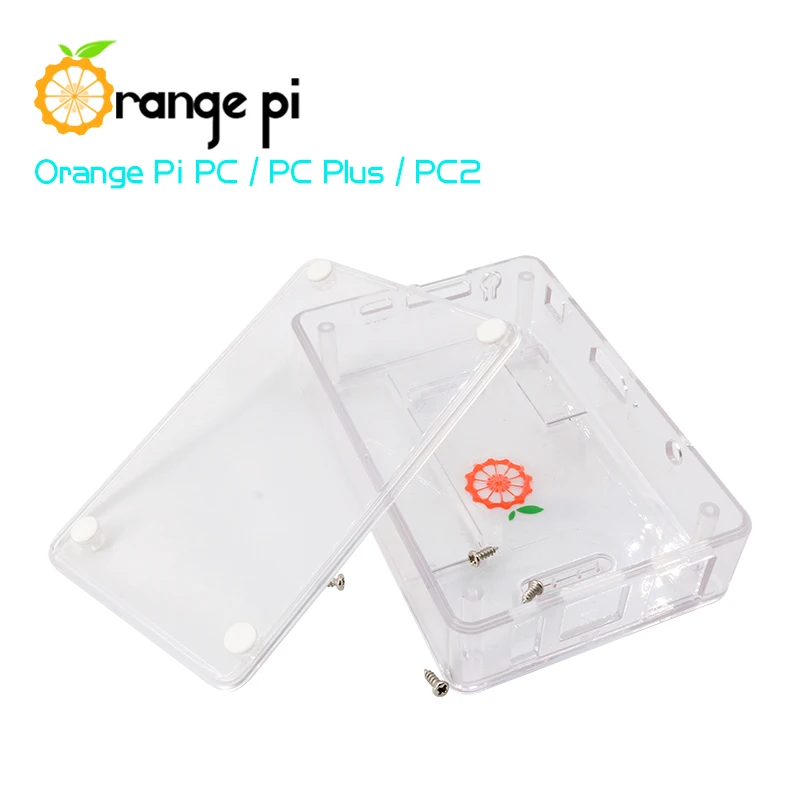 Funda transparente de ABS, tablero naranja Pi PC/PC Plus