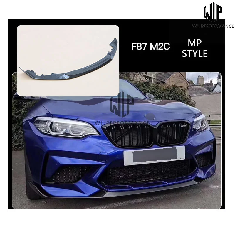 F87 Alta Qualidade De Fibra De Carbono Dianteiro Lip Bumper Splitter Car Styling para Bmw Série 2 F87 M2 M2c Mp Estilo Car Body Kit 2015-up