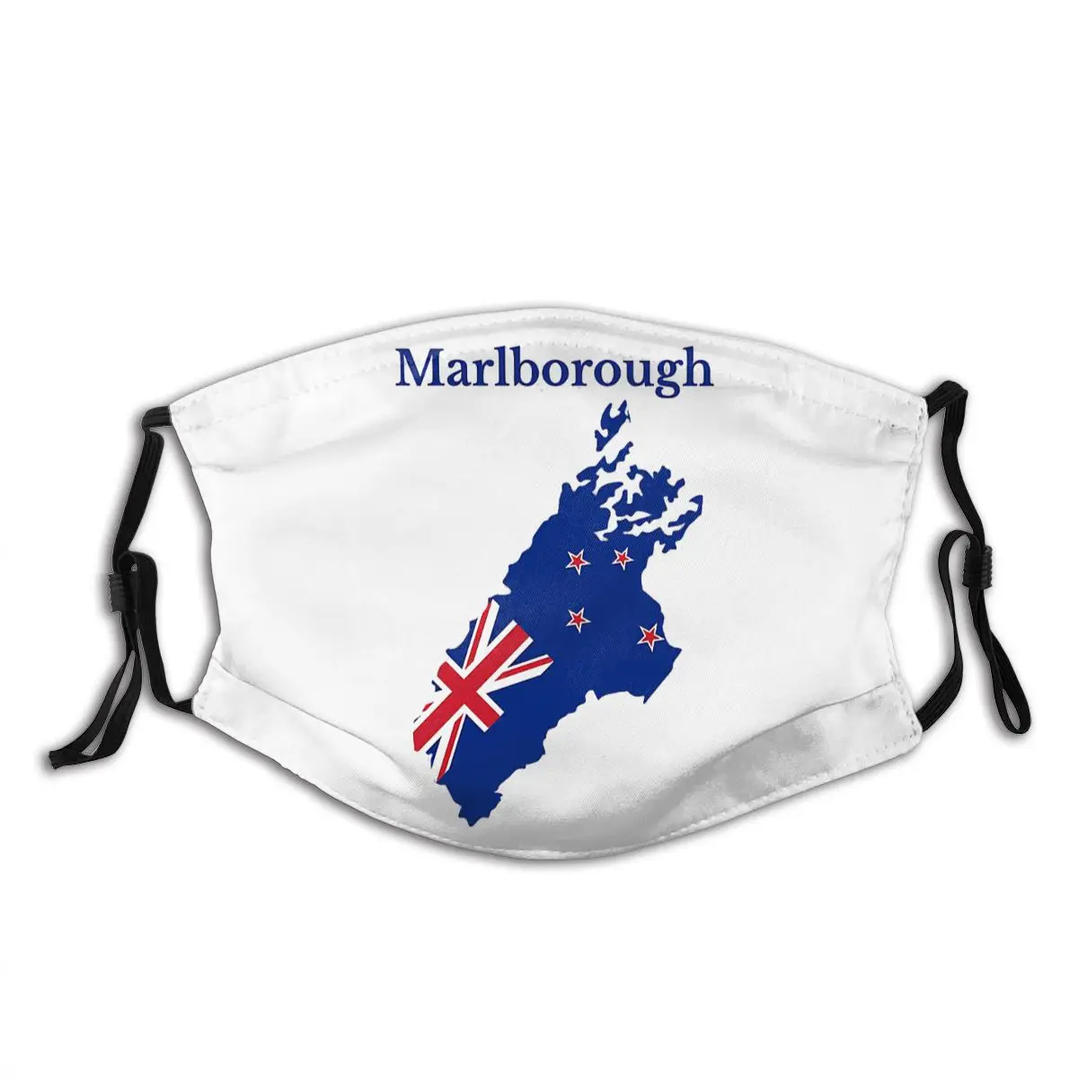 Marlborough District Map New Zealand Region R282 Funny Sarcastic R282 Activated Carbon Filter Mask