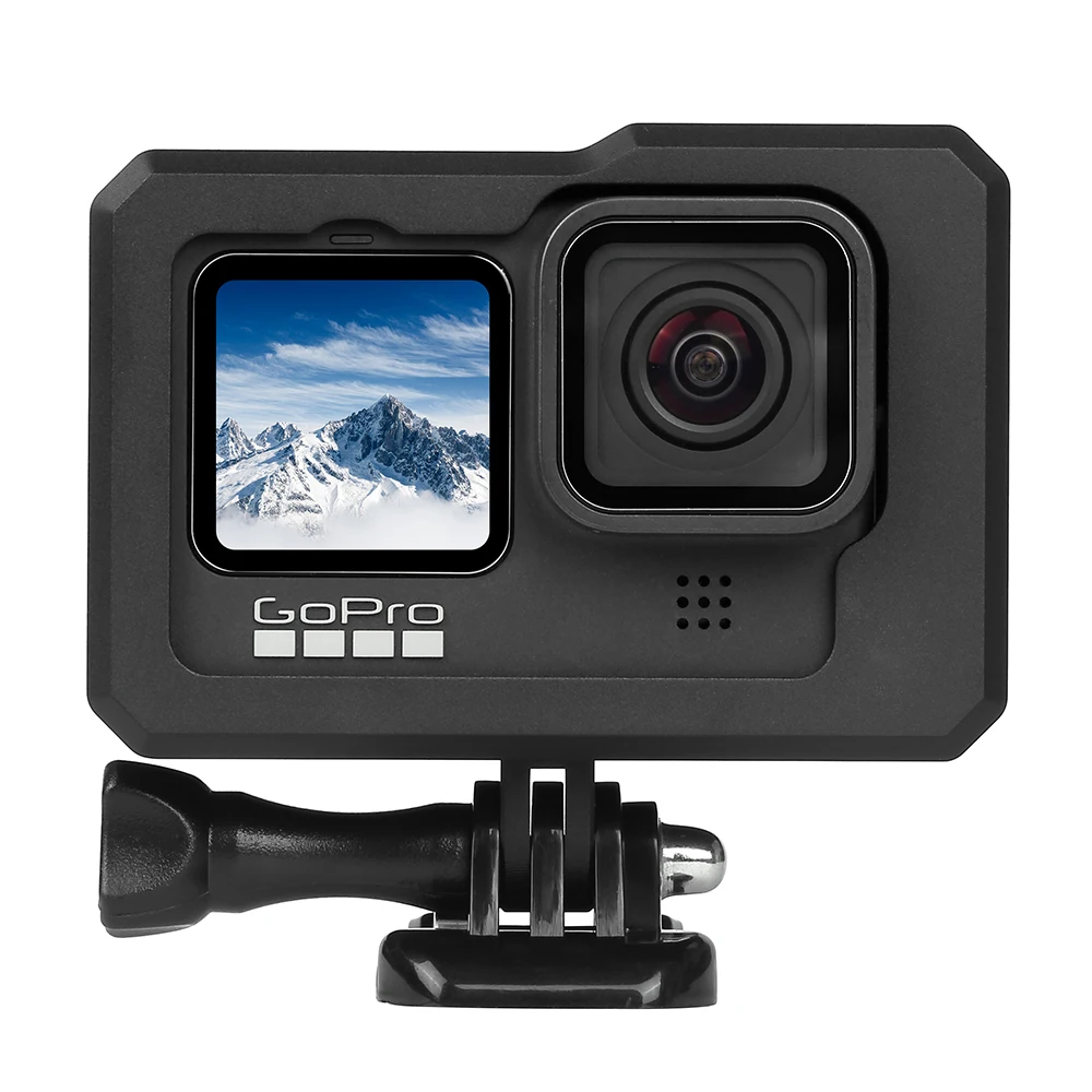 Pokrowiec na ramę ze stopu metalu dla GoPro Hero 9 10 11 12 czarny uchwyt ochronny dla Go Pro 9 GoPro10 hero11 Hero12 akcesoria