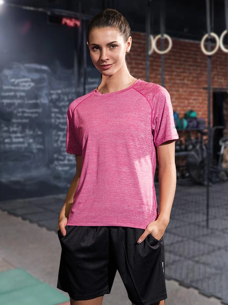 2019 koszulki do biegania kobiety tenis koszykówka Badminton Tee piłka nożna Sport Jogging szybkie suche joga trening siłownia Sport topy — zdjęcie 2
