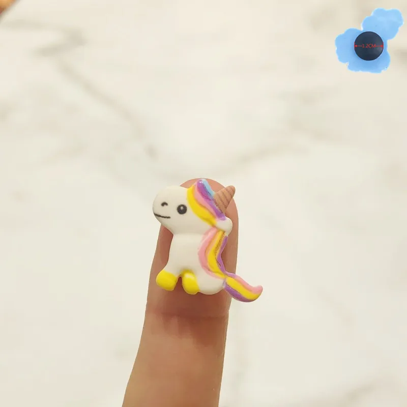 1 Buah Sepatu Resin Pelangi Unicorn Pelangi Dekorasi Sepatu Cocok Gelang Aksesori Anak-anak X-mas Hadiah Pesta Lucu