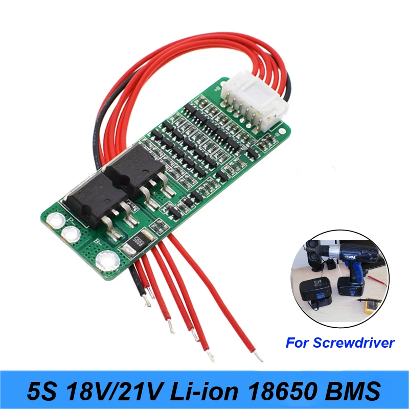 5s 15A用の18650バッテリー用バッテリー保護ボードbmsドライバー充電器保護ボード18v 21v携帯保護回路
