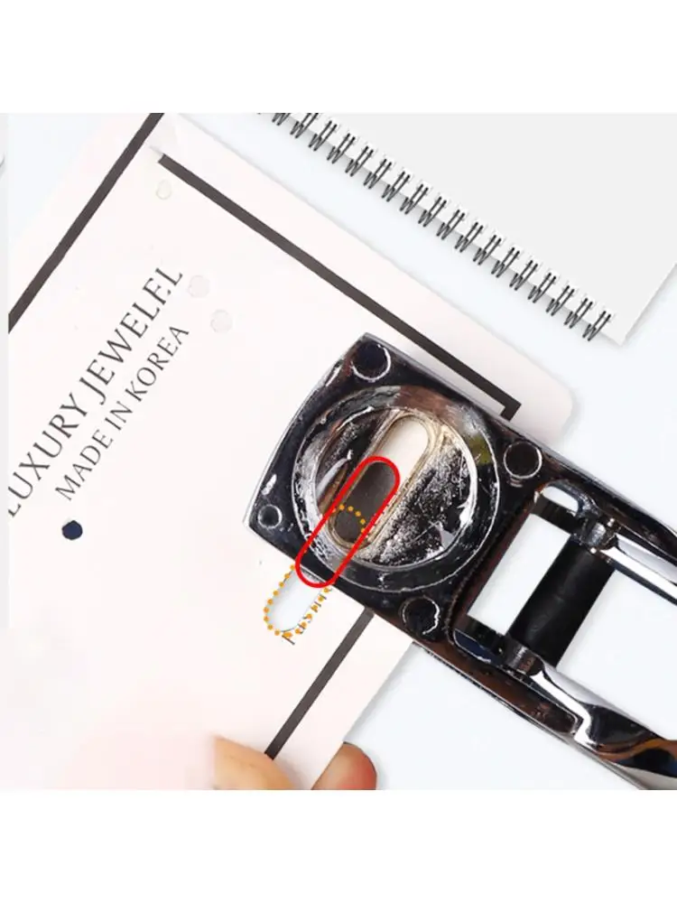 المعادن واحد البيضاوي ثقب الناخس باليد خرامة ورق قطع ذو طيات لسكرابوكينغ الحدود اللوازم المكتبية