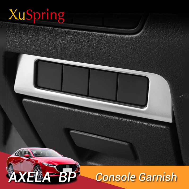 

For Mazda 3 Axela BP 2019 2020 Car Headlight Adjust Knob Panel Cover Frame Stickers