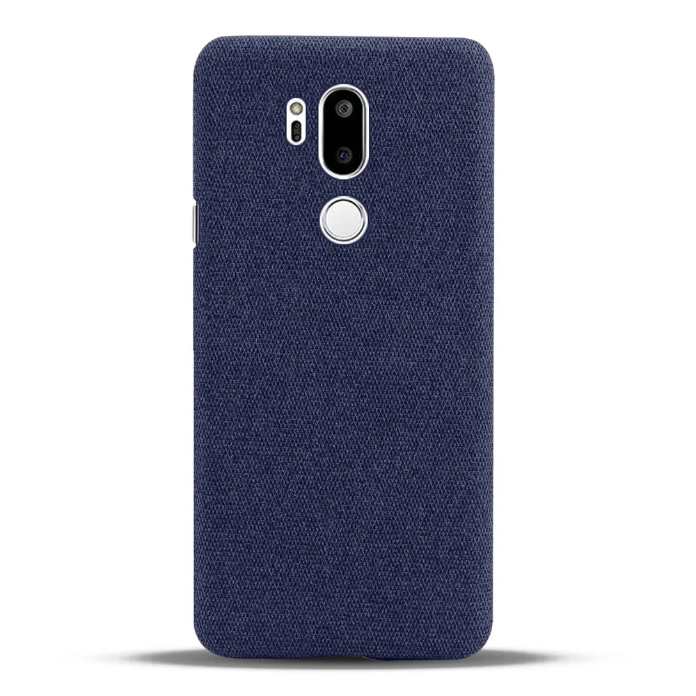 Cloth Cases For LG G7 ThinQ Case Slim Retro Cloth Hard Cover For LG G7 6.1\