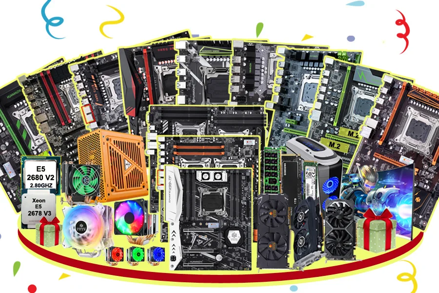 Imagem -02 - Feito-à-medida Construir Jogos Computador Placa-mãe Cpu Ram Ssd Hdd Placa de Vídeo Psu Combos Componentes de Computador Faça Você Mesmo Solução de Uma Parada