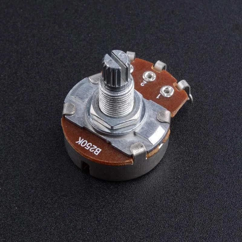 10Pcs 18mm Base Guitar Switch Knob BIG A250 B250 A500K B500K Guitar Control Pot Potentiometer Volume Potentiometers Guitar Part