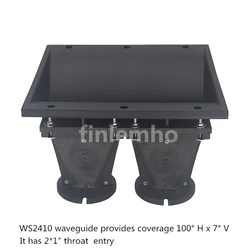 1PC Line Array DJ Speaker Horn Flare 2x1 Tweeter For 44.4mm Voice Coil HiFi Home Theater Professional Audio Mixer Public Address