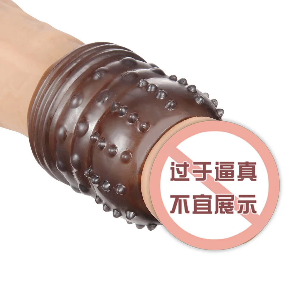Cock Ring Penis Male Foreskin Corrector Restoration Ring Sleeve Penis Massage Adult SexToys for Men Silicone Men's Ring view 2