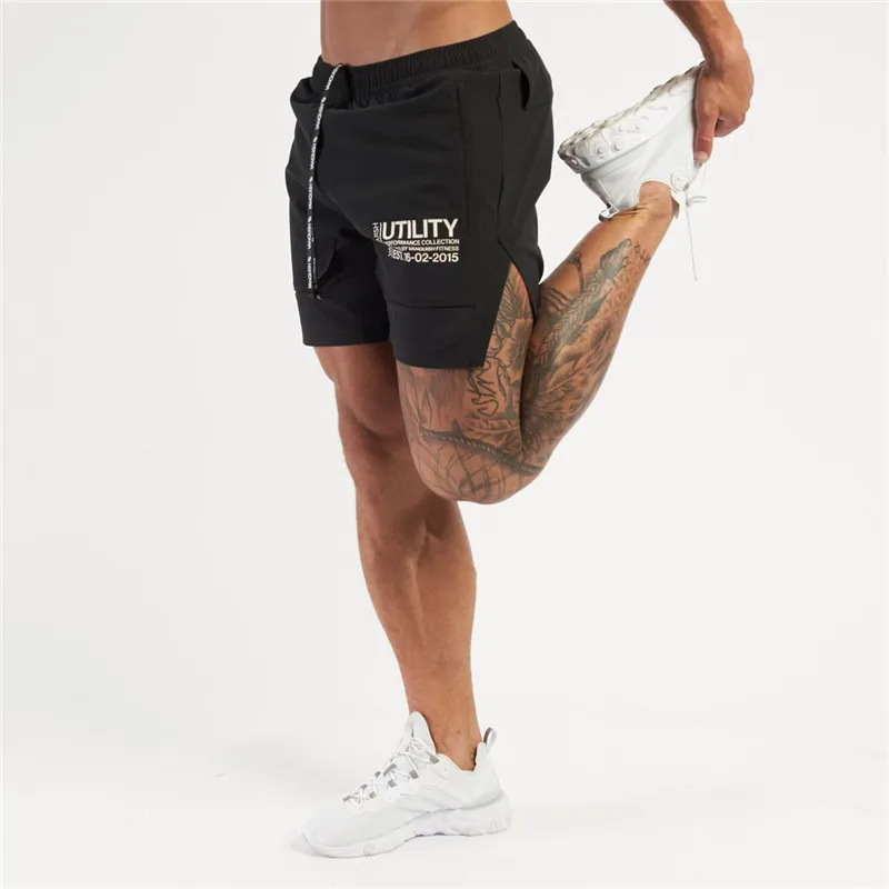 2021 Summer New Sports Jogging Casual Basketball Shorts Men Fitness Training Suit Multifunctional Five-Point Tracksuit Pants