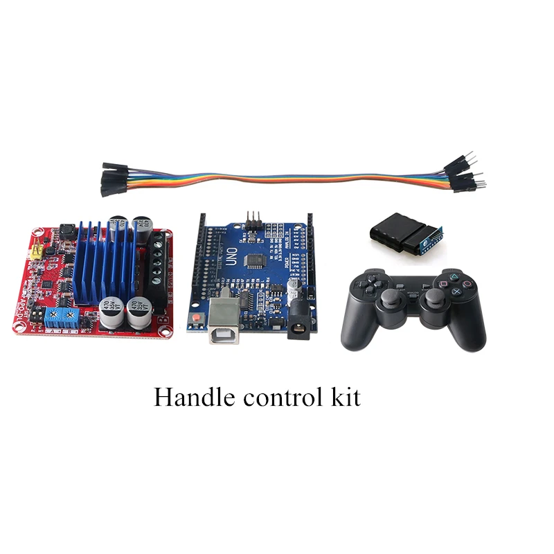 고전력 핸들/WiFi/블루투스 제어 키트용 DIY는 고하중 및 고전력 금속 탱크 섀시 자동차 제조업체 학습을 지원합니다.