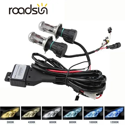 2x 12V 55W 35W H4 HID Bulb HI/LO Beam Bi Xenon Headlights H13 9004 9007 Auto Car Headlamp 3000K 4300K 5000K 6000K 8000K 12000K