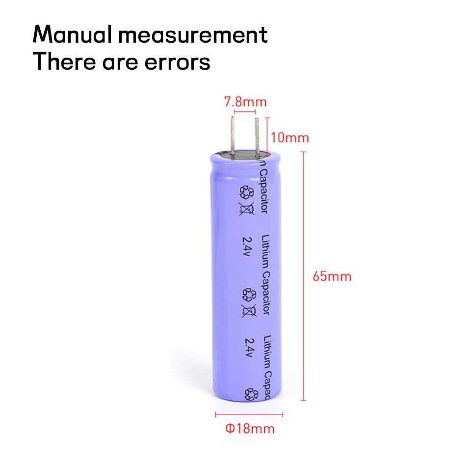 Newest 2.4V 2000mAh Lto 18650 Lithium Titanate Battery for 7.2/9.6/12/14.4V Power Tools Battery Pack