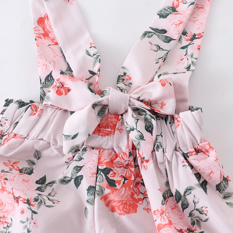 3Pcs Baby Girl Clothing Set Summer Fashion Ruffle Sleeveless Tops Floral Shorts Headband Cotton for Newborn Infant Clothes