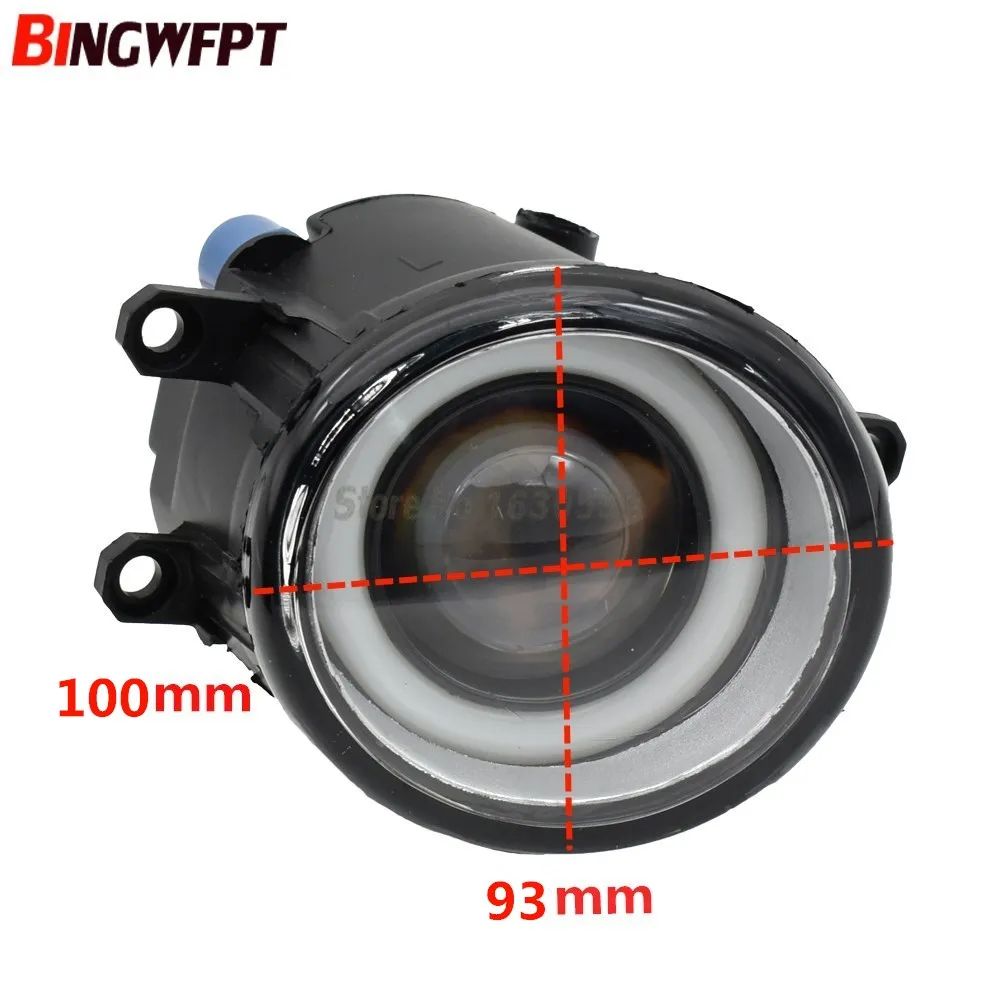 2PCS LED Fog Light Angel Eye with lens Fog Lamp Assembly For Toyota Corolla Axio 2008-2012 For Toyota Camry Sedan MCV3 ACV3 XV3