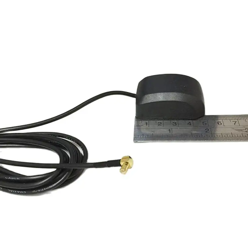 1pc GPS Antenna MCX Right Angle 3M Cable Aerial for Car Navigation