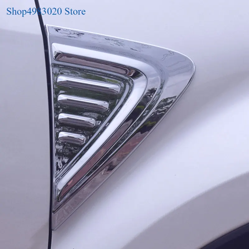 For Toyota C-HR CHR 2016 2017 2018 ABS Chrome Door Side Vent Air Flow Fender Outlet Cover Trim Wing Car Styling