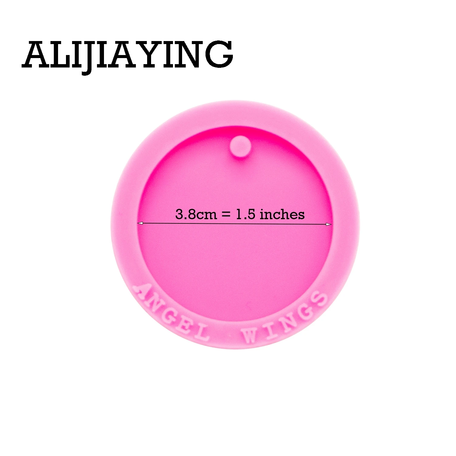 DY0260 Smooth art design 1.5 inch circle craft epoxy resin DIY badge reel as well silicon mold for Keychain resin jewelry image 5