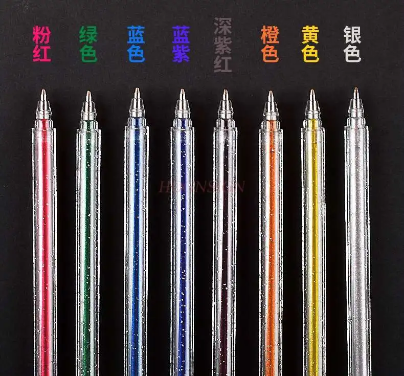 Flash Gel Pen Color Gel Pen Shiny Metal Symphony Multicolor Highlighter Pen Student Marker Dedicated