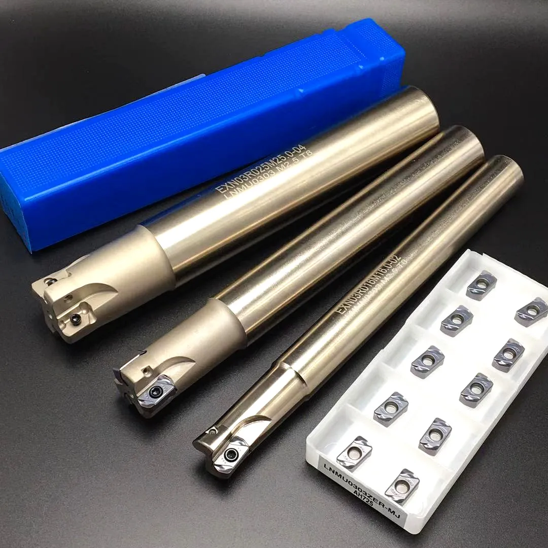 

EXN03R HSS CNC milling cutter bar EXN03R plane milling machine ultra-high feed lathe tool LNMU0303ZER alloy double-sided insert