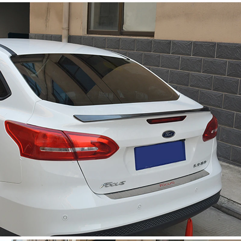 for ford focus spoiler2015-2017 High Quality ABS Material Car Rear Wing Primer Color Rear Spoiler for ford focus 2017+