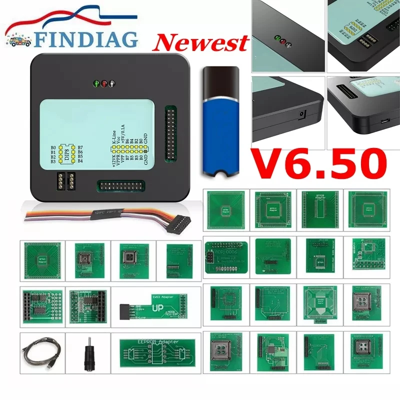 

Newest 6.50 XPROG V6.50 Add New Authorization XPROG M Programmer Full Adapters ECU Chip Tunning Tool XProg-M Box V6.50