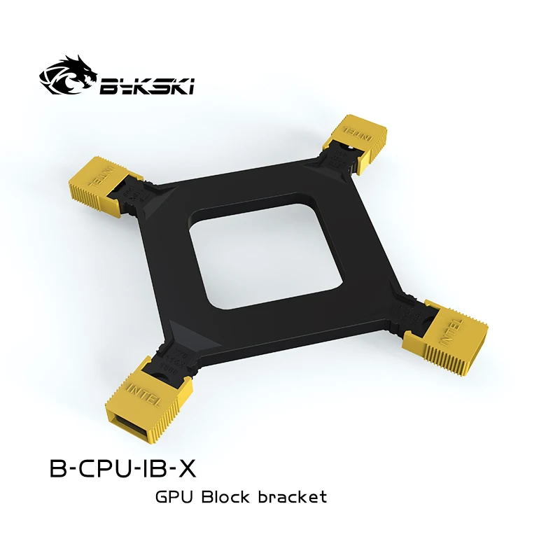 Bykski B-CPU-IB-X CPU 워터 블록 브래킷, 마더보드 백플레이트, 인텔 115X 1200 1366 775 지지 홀더