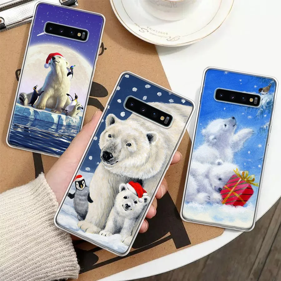 Polar Bear Newly Arrived Silicon Call Phone Case For Samsung Galaxy S23 S24 Ultra S21 S20 FE S22 S10 Plus S10E S9 S8 + Cover Fun