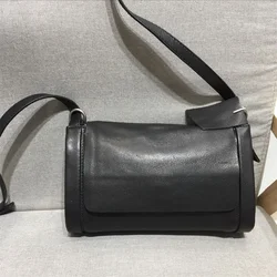 Small Crossbody Bag Women Shoulder Bags Soft Genuine Leather Handbags Female Cowhide Vintage Pillow Style Quality Messenger Bags