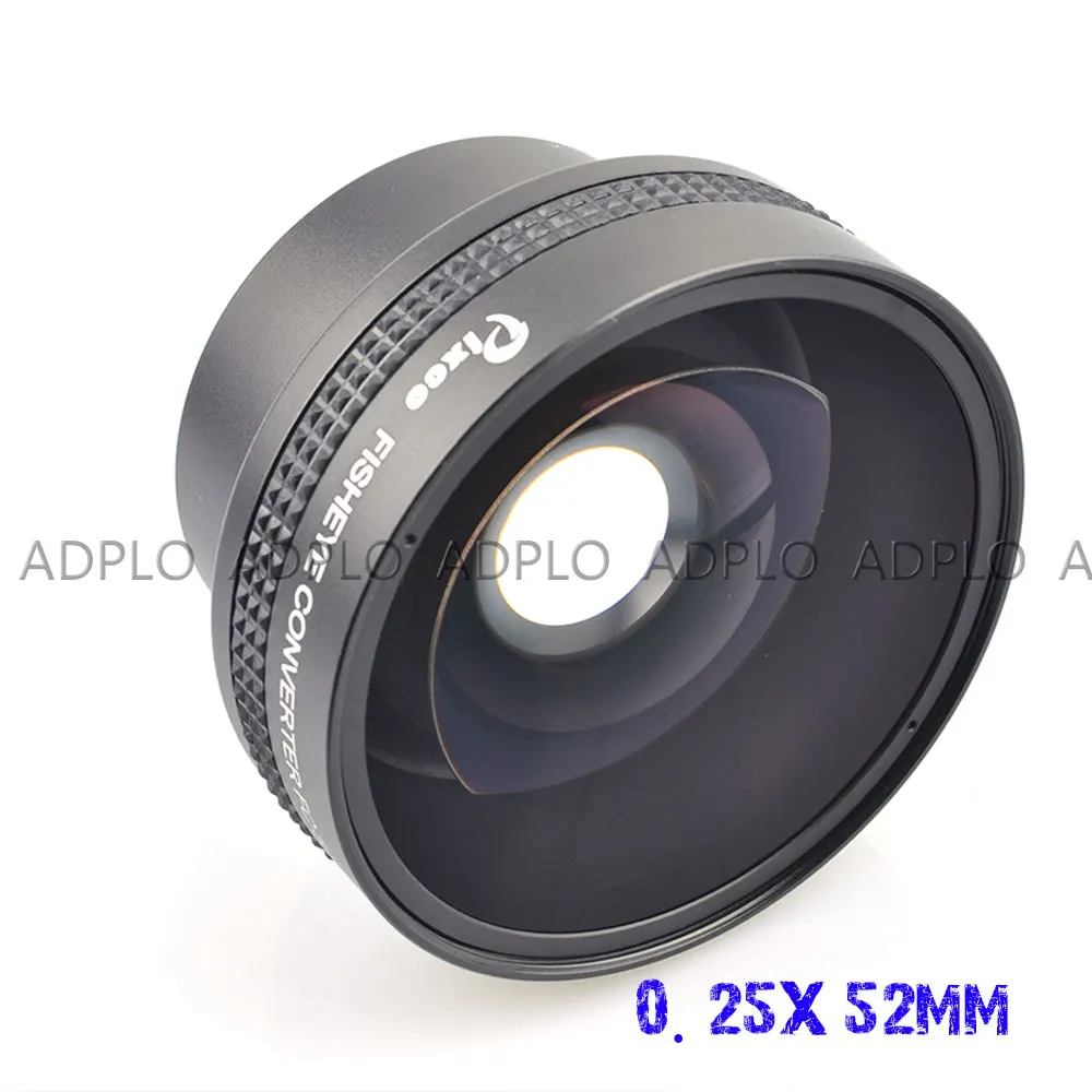 Pixco 52MM 0.25X Super Macro Wide Angle Fisheye Lens thread lens For Canon Fuji FX NIKON PENTAX DSLR SLR Camera