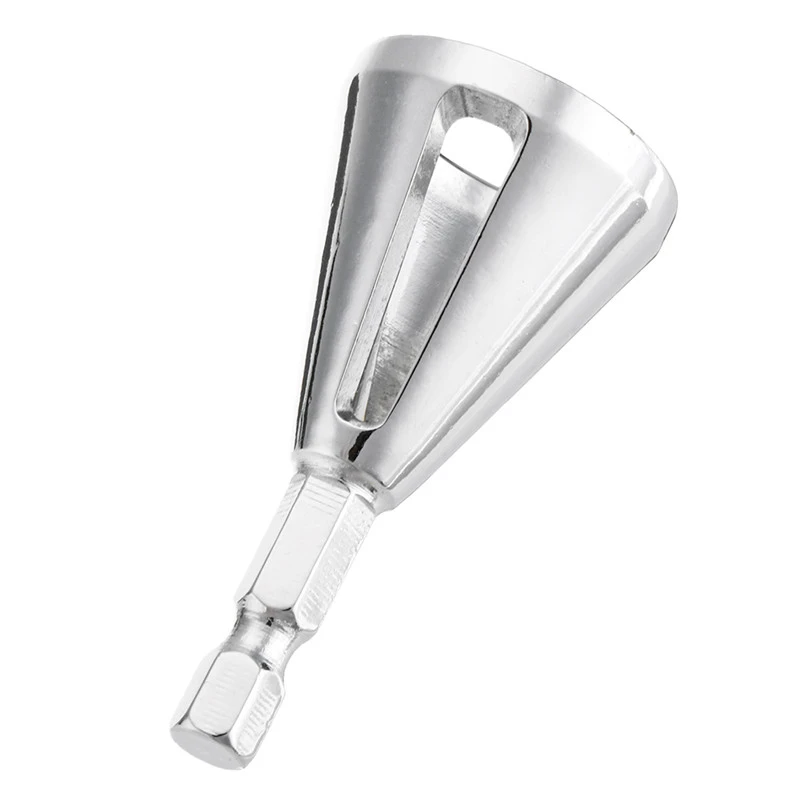 Codolo esagonale argento HSS sbavatura punta per trapano per smussatura esterna rimuovere gli strumenti di riparazione delle sbavature ampiamente utilizzati per trapani elettrici