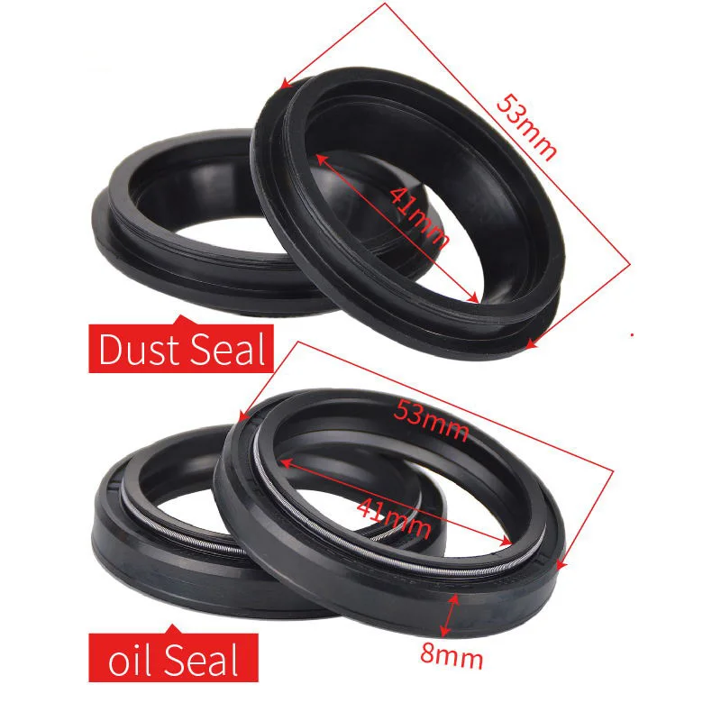 41x53x8 41 53 8 Gabel Dämpfer Öl Dichtung & Staub Abdeckung Für Yamaha FZ 09 FZ 07 MT 07 09 YZF R1 YZF R6 R3 600R 750R SP FZR 750R FZR1000 – Detail 7