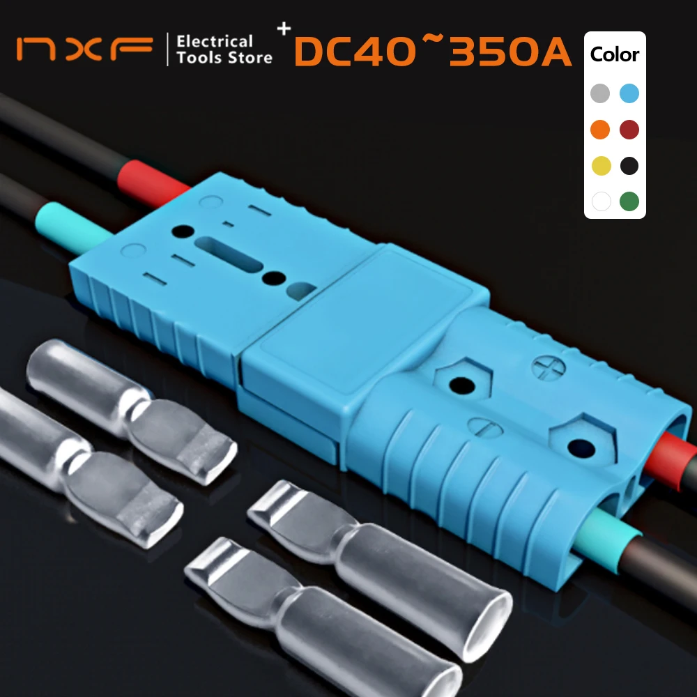 600V 50A Quick Plug Battery Charging Connector with Simple and Convient Connection Large Current Connector for Winch Trailer