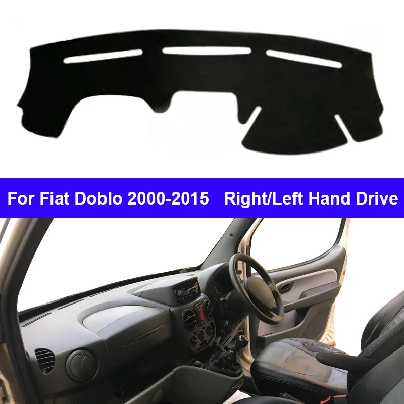 Car Auto Dashboard Cover DashMat Carpet Cape For Fiat Doblo 2000 - 2015 Protector Rug Cushion Anti-UV Block Sun Ray 2014 2013