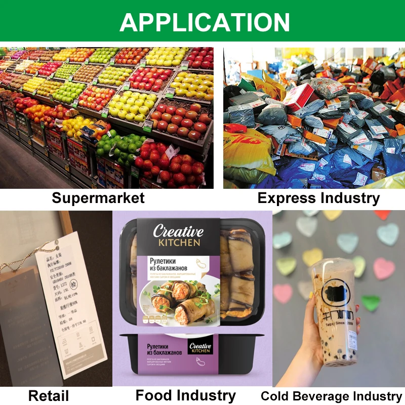 Printer Stickers paper Thermal label paper for printer POS system paper for code label printing