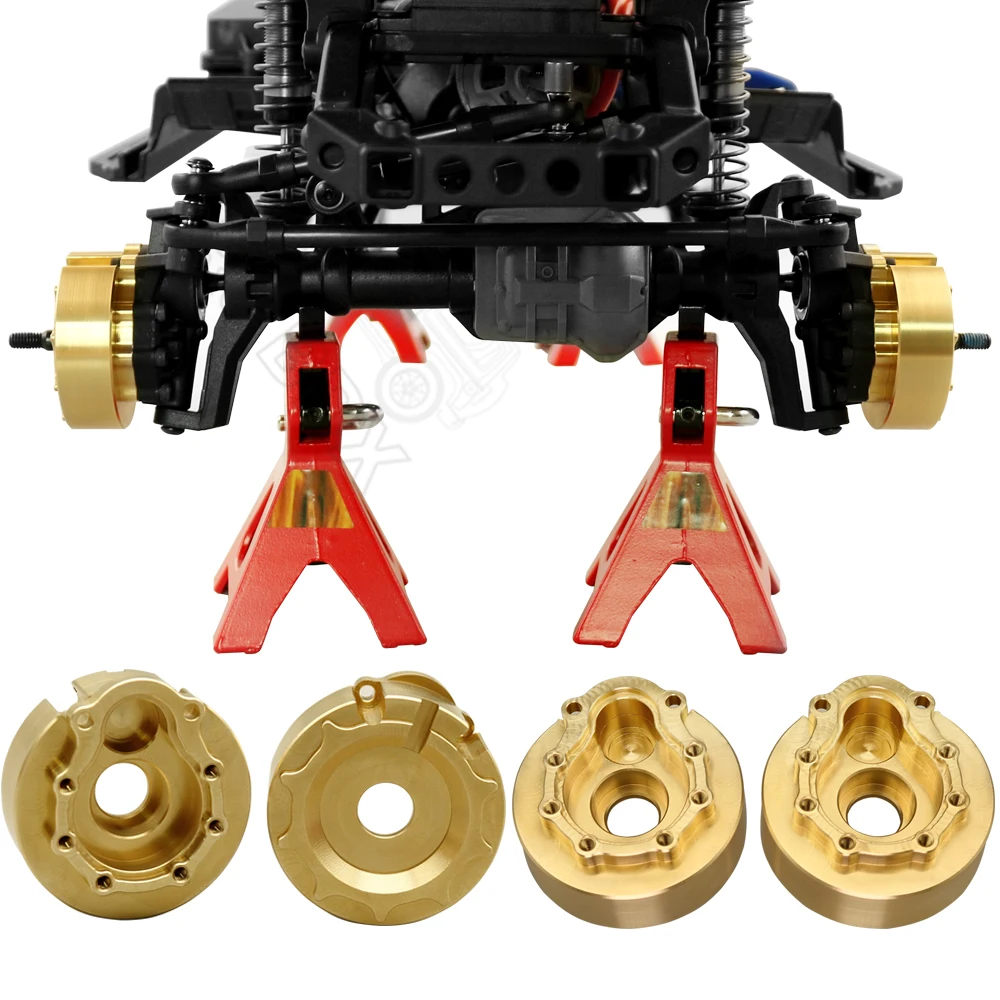 

2 шт. TRX4, осевые двери, латунный противовес, сбалансированный вес, для 1:10 RC Crawler Traxxas корпус портального привода
