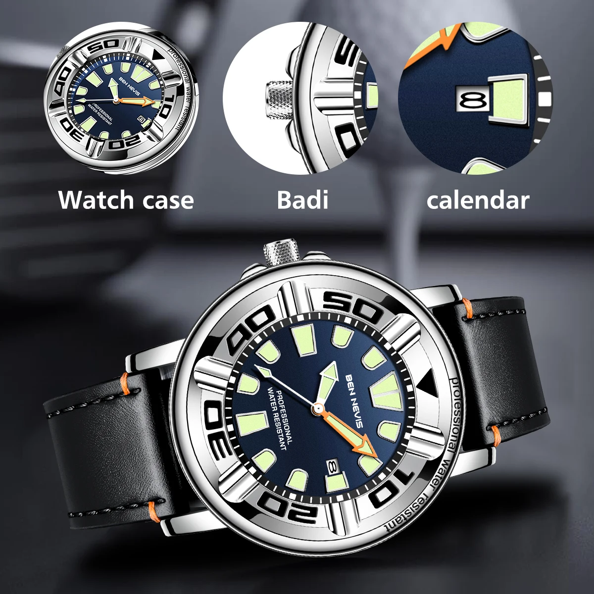 Ben Nevis Brand Business Men\'s Quartz Watch Multi Functional Luminous Waterproof Watch