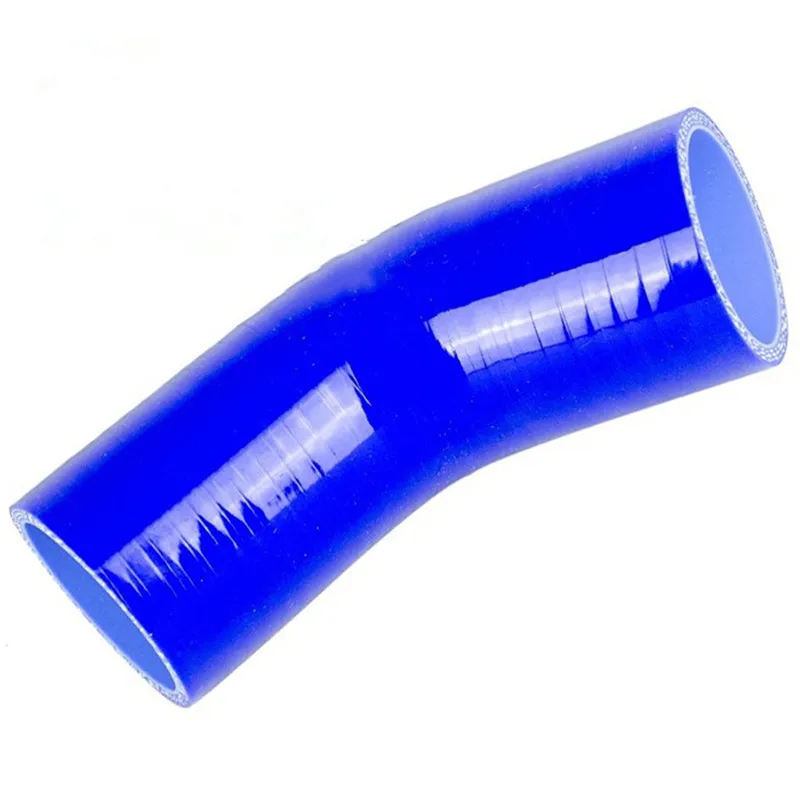 Spsld universal 3-layer 51mm / 57mm / 60mm / 63mm / 70mm 45 ° silicone hose intercooler turbine coupler pipe intake pipe blue