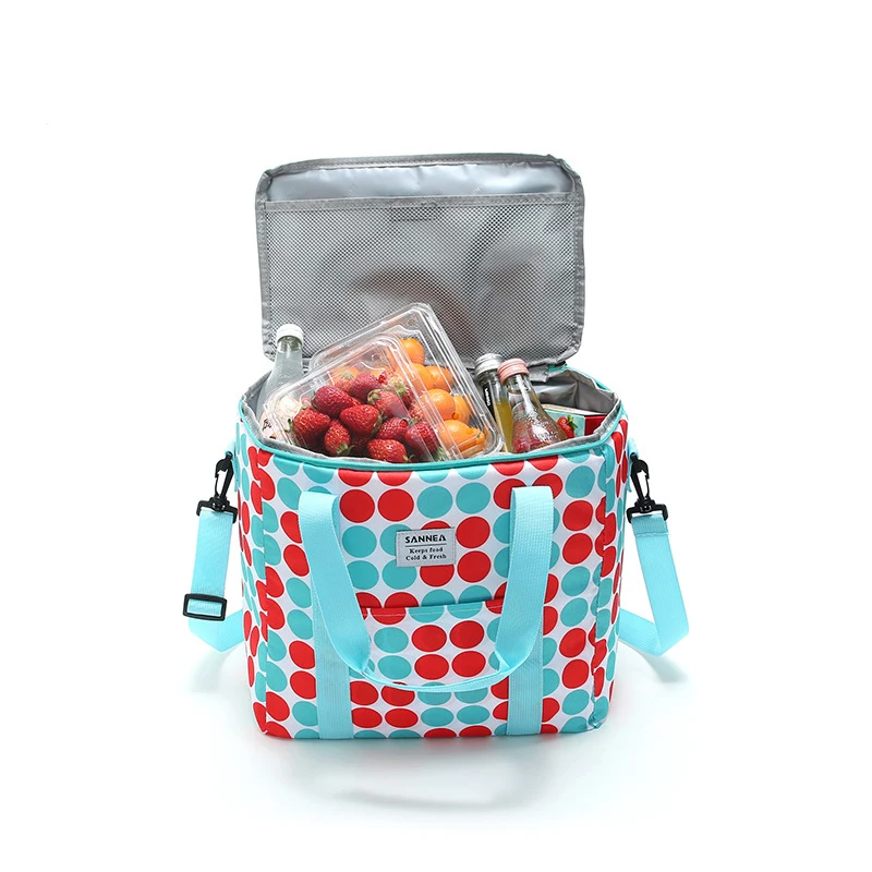 20L New Style Cooler Bag Thermal Insulation Oxford Cloth Lunch Box Storage Outdoor Multifunctional Picnic Student Portable Lunch