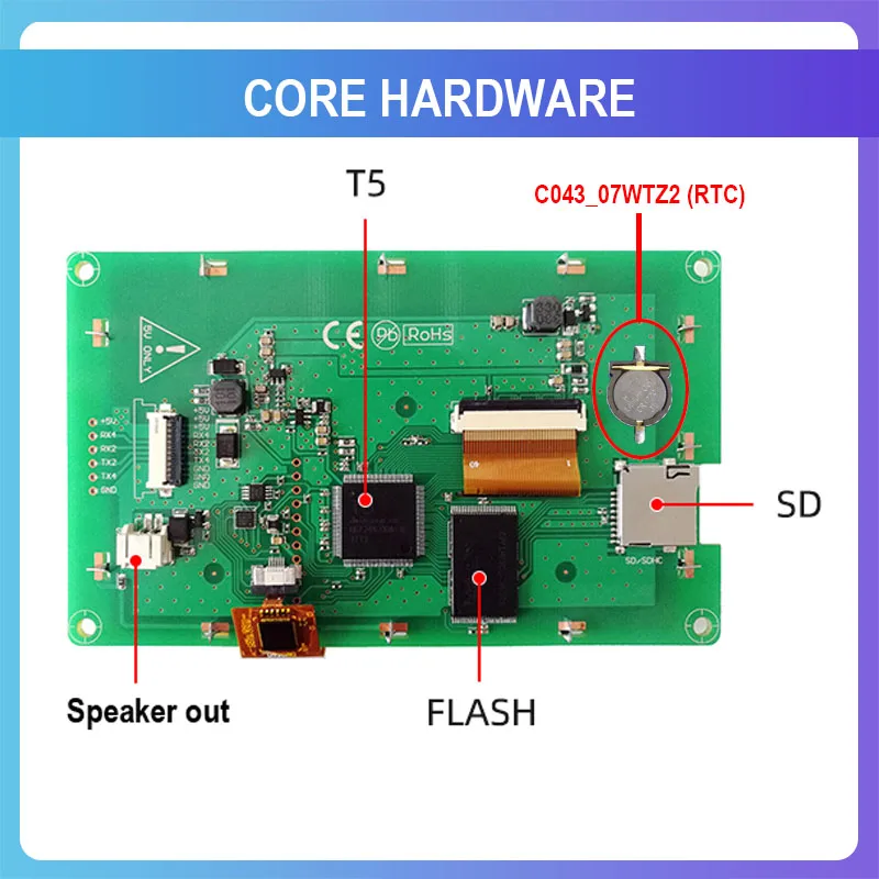 Imagem -02 - Dwin-painel Capacitivo do Tela Táctil Exposição de Hmi Tela do Módulo do Lcd Dmt48270c043b 07wtz1 Dmt48270c043 _ 07wtz2 43 Rtc 480x272