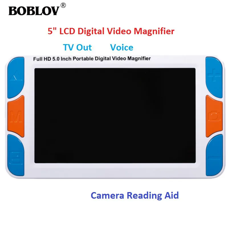 Lupa portátil de mano con pantalla LCD de 3 a 48x, lupa de vídeo de baja visión, Ayuda de lectura electrónica, lupa Digital portátil de 5 pulgadas