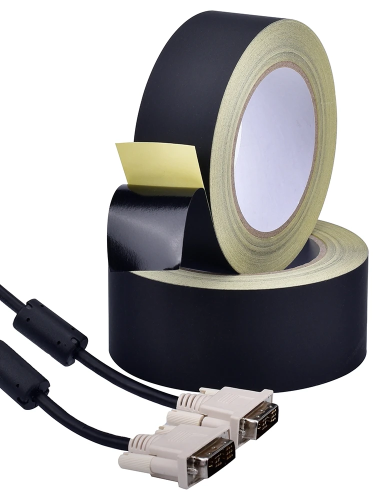 30M Black Acetate Cloth Single-sided Adhesive Tape Wire Bnding High Temperature Resistance Tape For Electric Phone LCD Repair