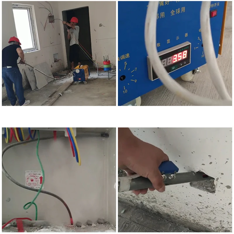 220V High-strength Plug-in Threading machine, Automatic electrician threading device, electric universal pull-out and threading